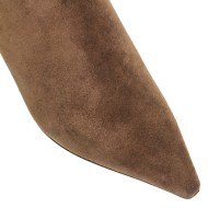 Mourtzi 55/562Z02 Γυναικεία Μποτάκια Μπεζ Suede