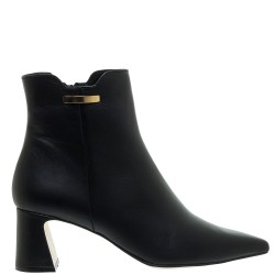 MOURTZI</br>Mourtzi 55/562Z05 Γυναικεία Μποτάκια Μαύρο Δέρμα