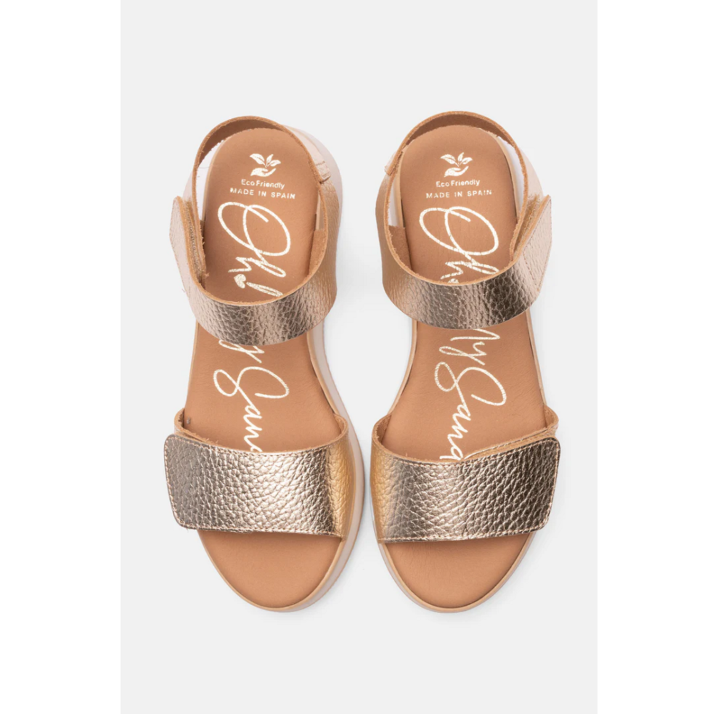 OH MY SANDALS</br>Γυναικείες Πλατφόρμες Μπρονζέ Δέρμα 5660 Oh My Sandals OH MY SANDALS</br>Γυναικείες Πλατφόρμες Μπρονζέ Δέρμα 5660 Oh My Sandals