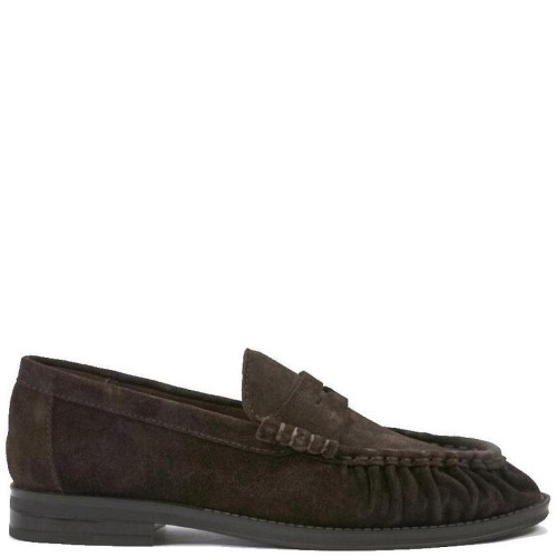 Another Trend 5706 11 10 Γυναικεία Loafers Καφέ Suede