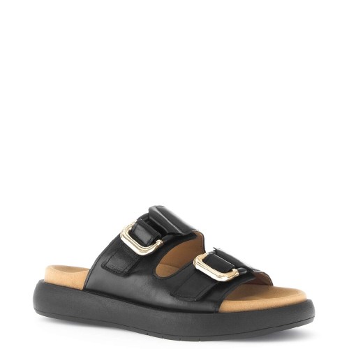 Gabor 63.756.27 Γυναικεία Mules Μαύρο Δέρμα Gabor 63.756.27 Γυναικεία Mules Μαύρο Δέρμα