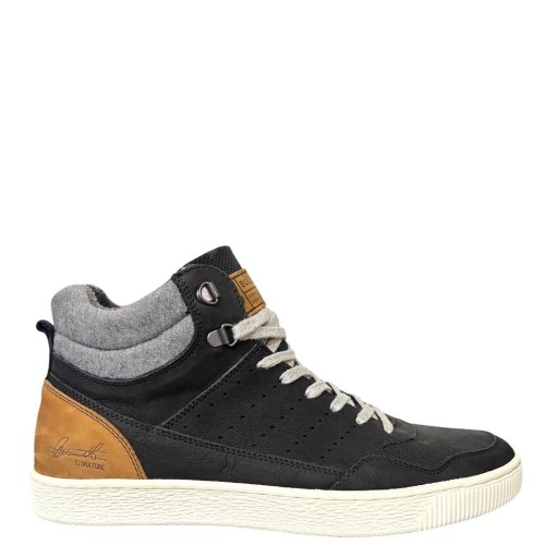 Ανδρικά Μποτάκια Μαύρο Δέρμα 648K56909BBKCASU10 Bullboxer Ανδρικά Μποτάκια Μαύρο Δέρμα 648K56909BBKCASU10 Bullboxer