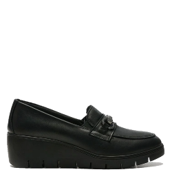 Γυναικεία Loafers Μαύρο Δέρμα 655240 Imac