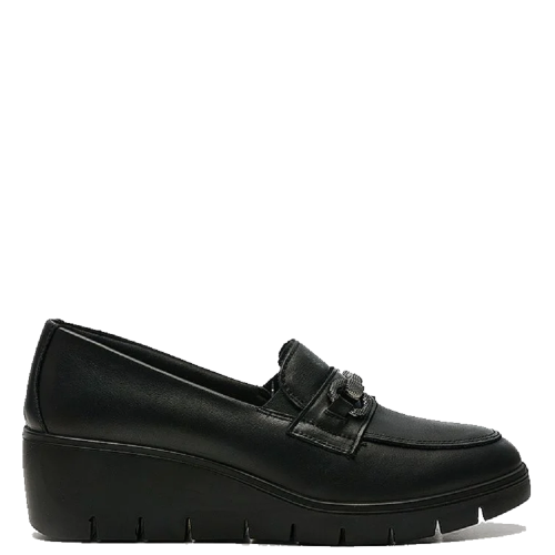 Γυναικεία Loafers Μαύρο Δέρμα 655240 Imac Γυναικεία Loafers Μαύρο Δέρμα 655240 Imac