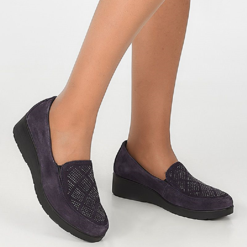 Γυναικεία Casual Παπούτσια Μπλε ΄Suede 655461 Imac