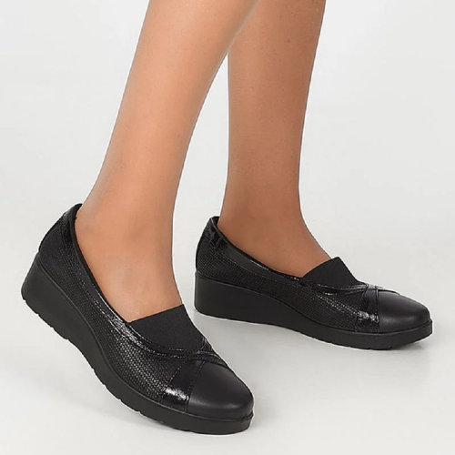 Γυναικεία Casual Παπούτσια Μαύρο Δέρμα 655490 Imac Γυναικεία Casual Παπούτσια Μαύρο Δέρμα 655490 Imac