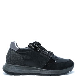Γυναικεία Sneakers Μαύρο Δέρμα 657530 Imac
