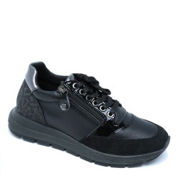 Γυναικεία Sneakers Μαύρο Δέρμα 657530 Imac