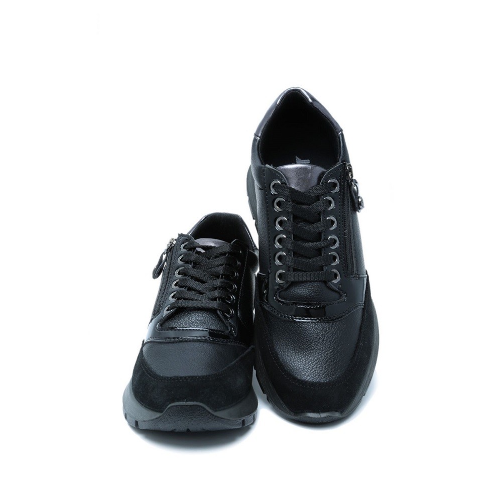 IMAC</br>Γυναικεία Sneakers Μαύρο Δέρμα 657530 Imac IMAC</br>Γυναικεία Sneakers Μαύρο Δέρμα 657530 Imac