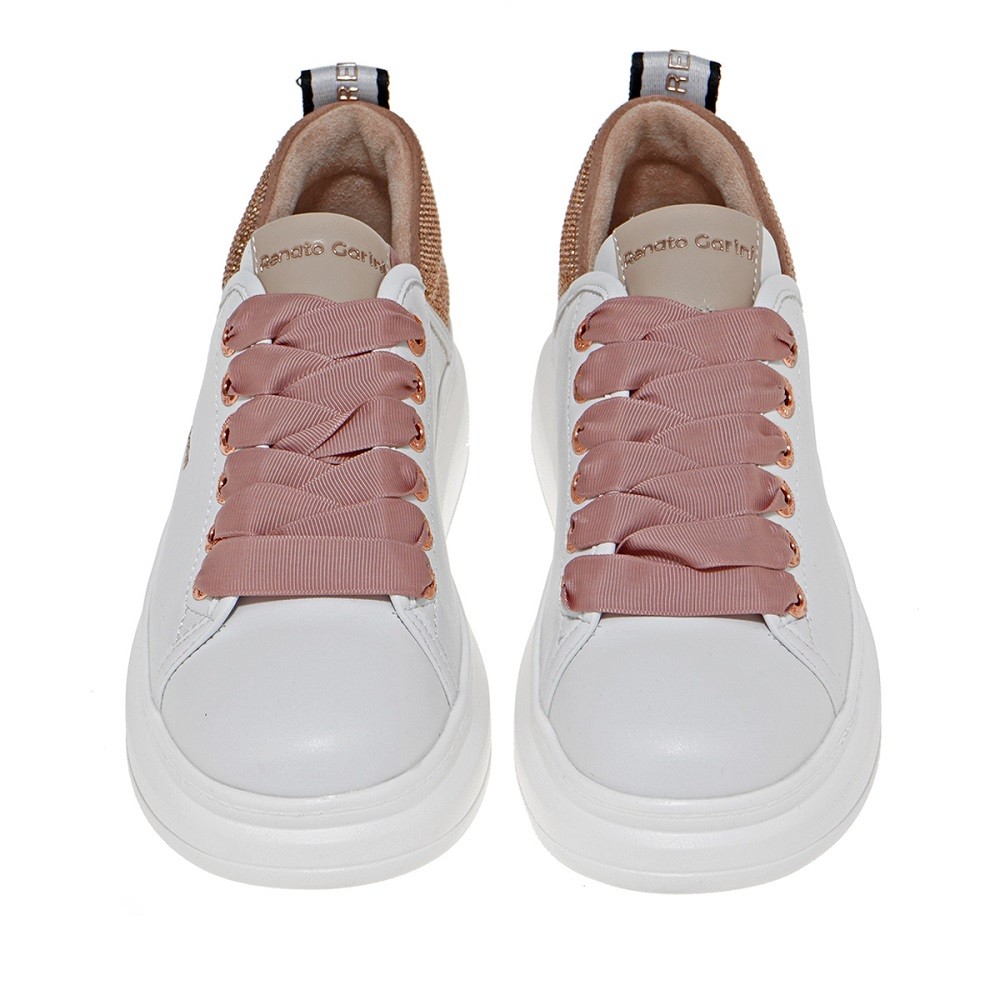 RENATO GARINI</br>Γυναικεία Sneakers Λευκό/Ροζ Χρυσό 66-22WEX106A Renato Garini RENATO GARINI</br>Γυναικεία Sneakers Λευκό/Ροζ Χρυσό 66-22WEX106A Renato Garini