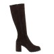 MOURTZI</br>Mourtzi 65/67013 Γυναικείες Μπότες Καφέ Suede MOURTZI</br>Mourtzi 65/67013 Γυναικείες Μπότες Καφέ Suede