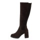MOURTZI</br>Mourtzi 65/67013 Γυναικείες Μπότες Καφέ Suede MOURTZI</br>Mourtzi 65/67013 Γυναικείες Μπότες Καφέ Suede