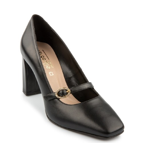 Γυναικείες Γόβες Μαύρο Δέρμα 701-30X FM Γυναικείες Γόβες Μαύρο Δέρμα 701-30X FM