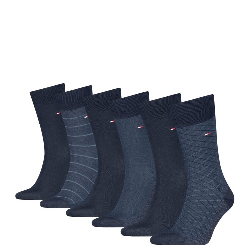 Tommy Hilfiger Men's Socks in Gift Box 6Pack 701235373-001 Ανδρικές Κάλτσες Μπλε Tommy Hilfiger Men's Socks in Gift Box 6Pack 701235373-001 Ανδρικές Κάλτσες Μπλε