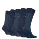 TOMMY HILFIGER</br>Tommy Hilfiger Men's Socks in Gift Box 5Pack 701235374-001 Ανδρικές Κάλτσες Μπλε