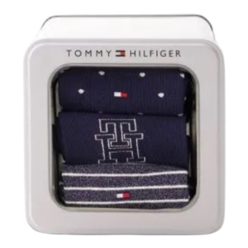 Tommy Hilfiger 701236464-001 Γυναικείες Κάλτσες Μπλε Th Women Sock 3p Giftbox