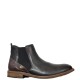BULLBOXER</br>Ανδρικά Μποτάκια Μαύρο Δέρμα Chelsea 710K45551AARBDSU10 Bullboxer