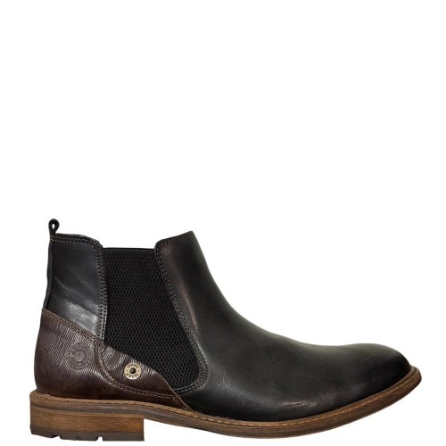 Ανδρικά Μποτάκια Μαύρο Δέρμα Chelsea 710K45551AARBDSU10 Bullboxer Ανδρικά Μποτάκια Μαύρο Δέρμα Chelsea 710K45551AARBDSU10 Bullboxer