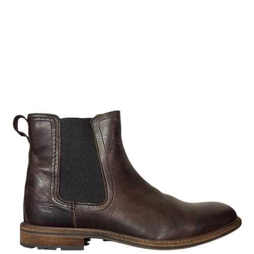 Ανδρικά Μποτάκια Καφέ Δέρμα Chelsea 710K65785A2498SU10 Bullboxer Ανδρικά Μποτάκια Καφέ Δέρμα Chelsea 710K65785A2498SU10 Bullboxer