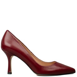 MOURTZI</br>Mourtzi 7/71100 Γυναικείες Γόβες Μπορντό Δέρμα