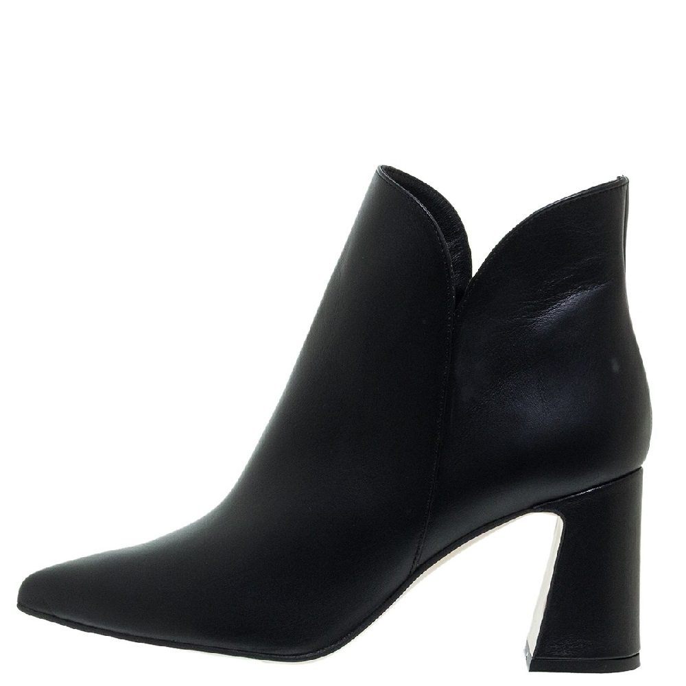 MOURTZI</br>Mourtzi 75/714Z05 Γυναικεία Μποτάκια Μαύρο Δέρμα