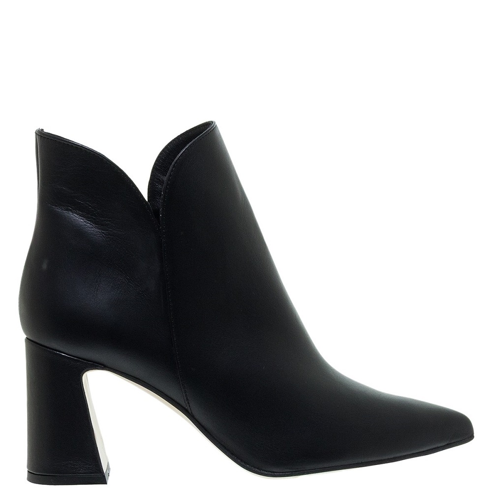 MOURTZI</br>Mourtzi 75/714Z05 Γυναικεία Μποτάκια Μαύρο Δέρμα