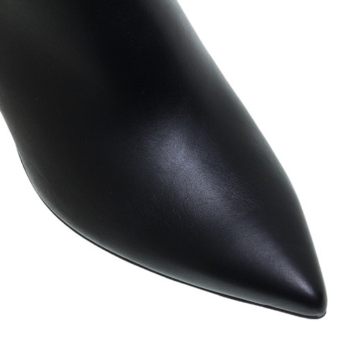 Mourtzi 75/714Z05 Γυναικεία Μποτάκια Μαύρο Δέρμα