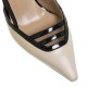 MOURTZI</br>Γυναικείες Slingback Γόβες Εκρού/Μαύρο Δέρμα 75/71609 Mourtzi MOURTZI</br>Γυναικείες Slingback Γόβες Εκρού/Μαύρο Δέρμα 75/71609 Mourtzi