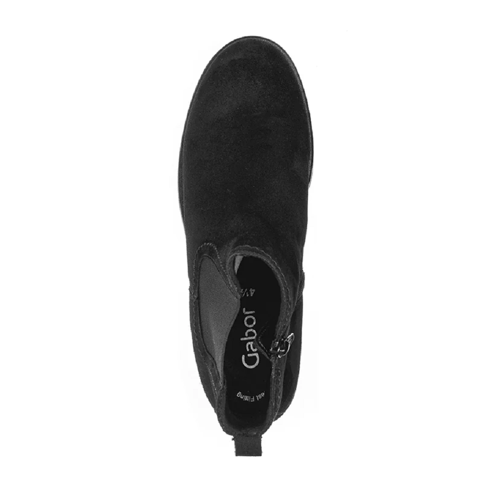 GABOR</br>Gabor 71.710.17 Γυναικεία Μποτάκια Μαύρο Δέρμα Suede GABOR</br>Gabor 71.710.17 Γυναικεία Μποτάκια Μαύρο Δέρμα Suede