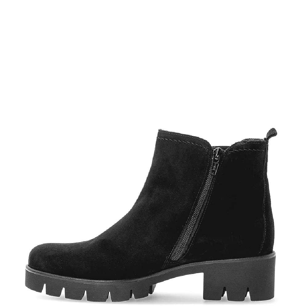 GABOR</br>Gabor 71.710.17 Γυναικεία Μποτάκια Μαύρο Δέρμα Suede GABOR</br>Gabor 71.710.17 Γυναικεία Μποτάκια Μαύρο Δέρμα Suede