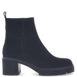 GABOR</br>Gabor 71.874.17 Γυναικεία Μποτάκια Μαύρο Δέρμα Suede