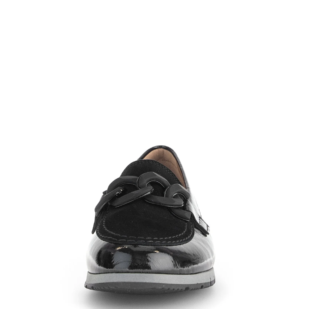 GABOR</br>Gabor 72.415.87 Γυναικεία Loafers Μαύρο Λουστρίνι/Nubuck GABOR</br>Gabor 72.415.87 Γυναικεία Loafers Μαύρο Λουστρίνι/Nubuck