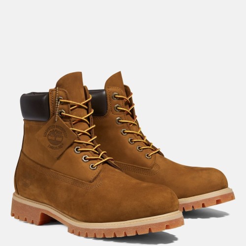 Ανδρικά Μποτάκια Ταμπά Nubuck Δέρμα Timberland Premium 6inch Waterproof Boot 72066-827 Timberland