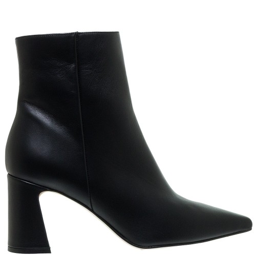 Mourtzi 75/720Z00 Γυναικεία Μποτάκια Μαύρο Δέρμα