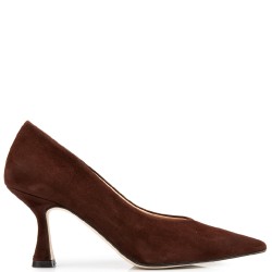 FM</br>FM 738-121 Γυναικείες Γόβες Καφέ Δέρμα Καστόρι