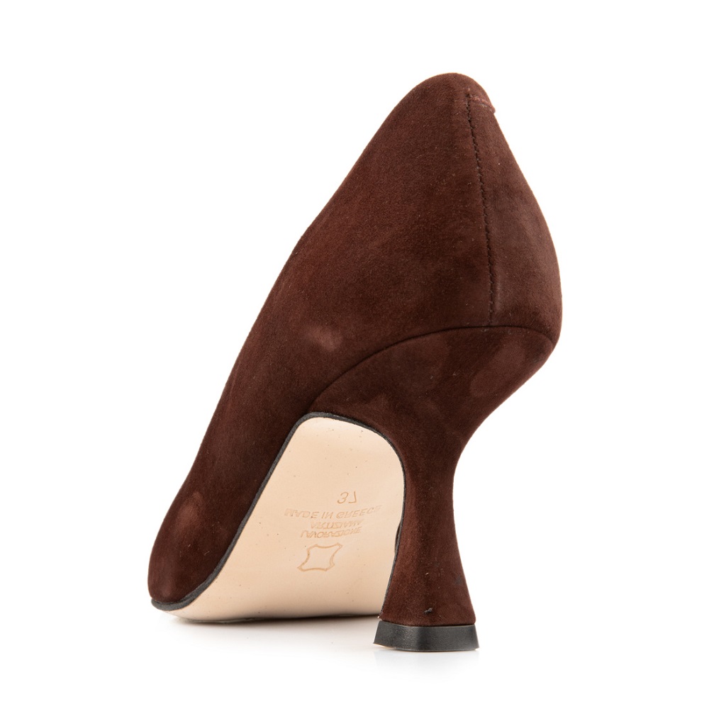 FM</br>FM 738-121 Γυναικείες Γόβες Καφέ Δέρμα Καστόρι FM</br>FM 738-121 Γυναικείες Γόβες Καφέ Δέρμα Καστόρι