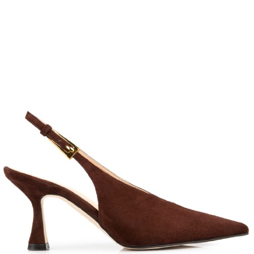 FM 738-122 Γυναικεία Slingback Καφέ Δέρμα Καστόρι FM 738-122 Γυναικεία Slingback Καφέ Δέρμα Καστόρι