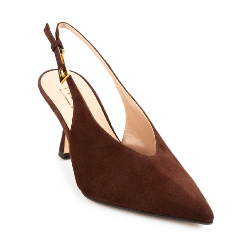 FM 738-122 Γυναικεία Slingback Καφέ Δέρμα Καστόρι FM 738-122 Γυναικεία Slingback Καφέ Δέρμα Καστόρι