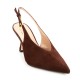 FM</br>FM 738-122 Γυναικεία Slingback Καφέ Δέρμα Καστόρι FM</br>FM 738-122 Γυναικεία Slingback Καφέ Δέρμα Καστόρι