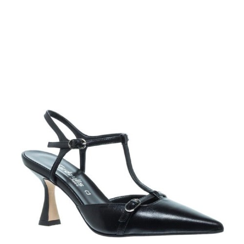 FM 738-140 Γυναικεία Slingback Μαύρο Δέρμα FM 738-140 Γυναικεία Slingback Μαύρο Δέρμα
