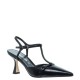 FM</br>FM 738-140 Γυναικεία Slingback Μαύρο Δέρμα FM</br>FM 738-140 Γυναικεία Slingback Μαύρο Δέρμα