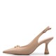 FM</br>Γυναικείες Slingback Γόβες Μπεζ Δέρμα 738-71 FM FM</br>Γυναικείες Slingback Γόβες Μπεζ Δέρμα 738-71 FM