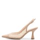 FM</br>Γυναικείες Slingback Γόβες Μπεζ Δέρμα Φιλτιρέ 738-98 FM FM</br>Γυναικείες Slingback Γόβες Μπεζ Δέρμα Φιλτιρέ 738-98 FM