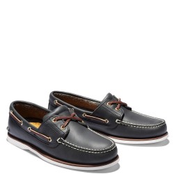 Ανδρικά Boat-shoes/Ιστιοπλοϊκά Μπλε Δέρμα Classic Boat-shoe 2 Eye 74036-484 Timberland