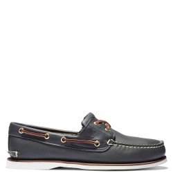 Ανδρικά Boat-shoes/Ιστιοπλοϊκά Μπλε Δέρμα Classic Boat-shoe 2 Eye 74036-484 Timberland