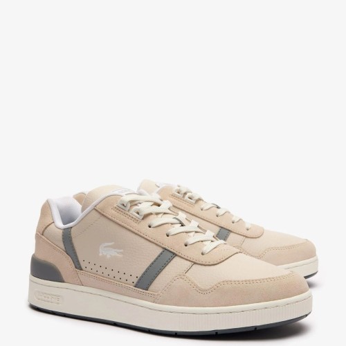 Ανδρικά Sneakers Μπεζ/Γκρι Δέρμα T-CLIP 747SMA00672B7 Lacoste Ανδρικά Sneakers Μπεζ/Γκρι Δέρμα T-CLIP 747SMA00672B7 Lacoste