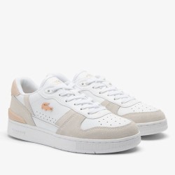 Γυναικεία Sneakers Λευκό/Ροζ Δέρμα T-CLIP SET 748SFA00431Y9 Lacoste