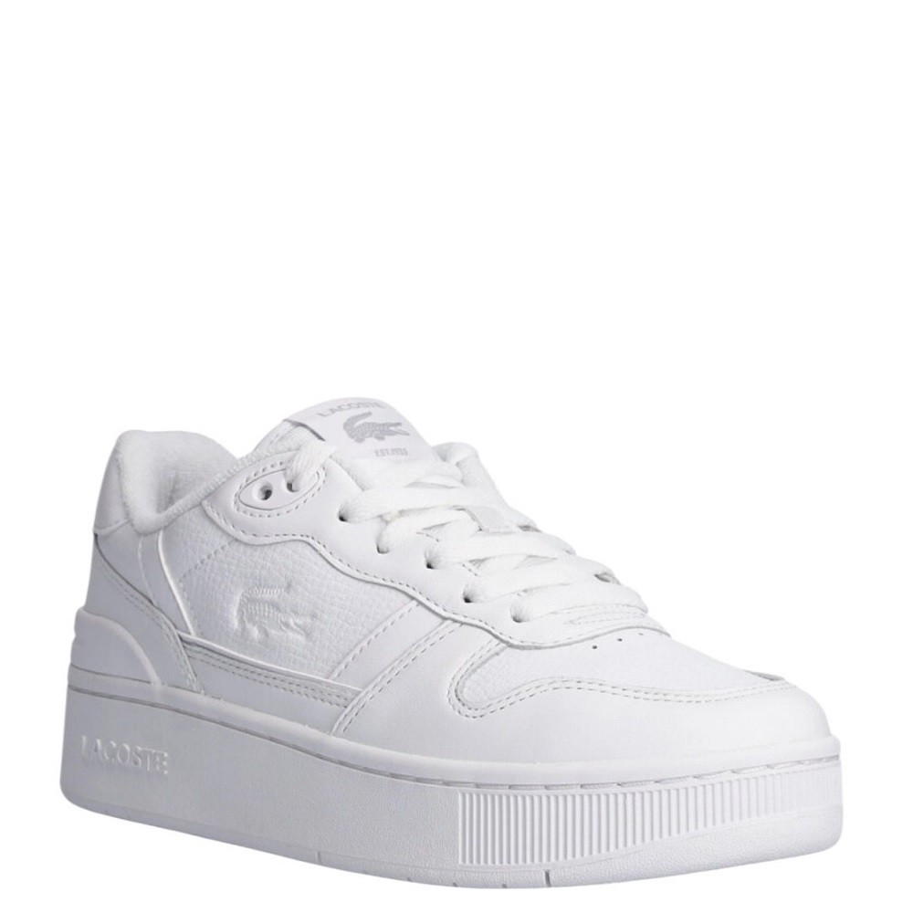 LACOSTE</br>Γυναικεία Sneakers Λευκό Δέρμα T-CLIP PLAT 748SFA004621G Lacoste LACOSTE</br>Γυναικεία Sneakers Λευκό Δέρμα T-CLIP PLAT 748SFA004621G Lacoste