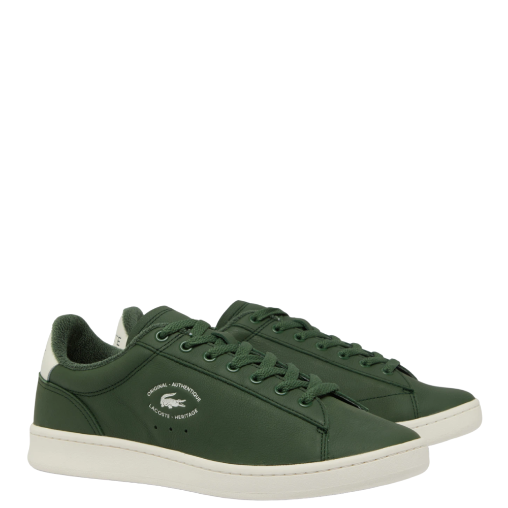 LACOSTE</br>Ανδρικά Sneakers Χακί/Μπεζ Δέρμα CARNABY SET 748SMA00121X3 Lacoste LACOSTE</br>Ανδρικά Sneakers Χακί/Μπεζ Δέρμα CARNABY SET 748SMA00121X3 Lacoste