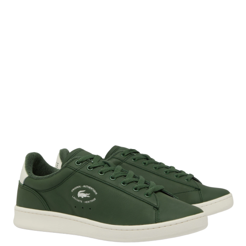Ανδρικά Sneakers Χακί/Μπεζ Δέρμα CARNABY SET 748SMA00121X3 Lacoste